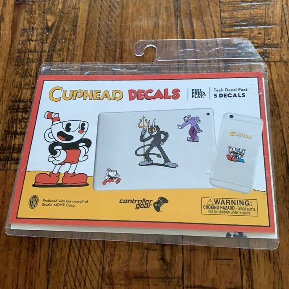 Other - 3/$10 NEW stickers cuphead video game